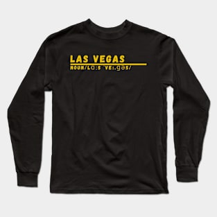 Word Las Vegas Long Sleeve T-Shirt